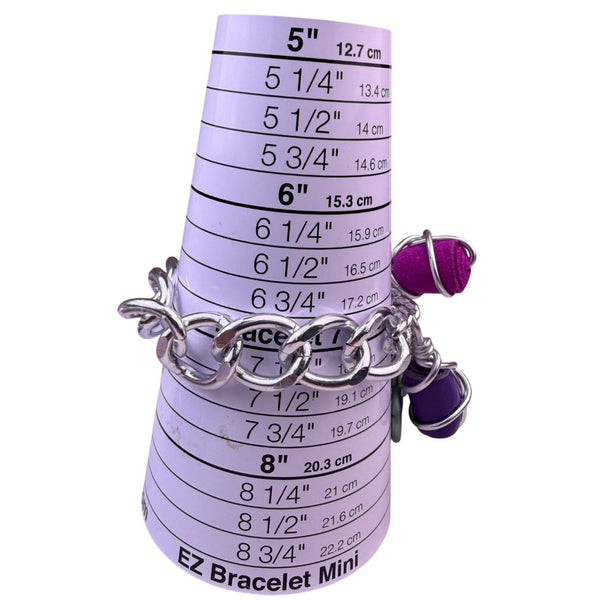Handcrafted Womens Multi-Color Leather & Metal Necklace Bracelet Earring Set