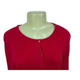 Charter Club Luxury Women's Cashmere Red Long Sleeve Blouse Shirt Sz L - NWT
