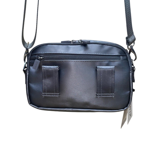IHKWIP Unisex Black Nylon Adjustable Strap Convertible Crossbody Bag