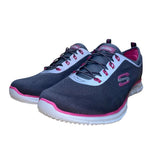Skechers Women’s Gray &  Pink Memory Foam Stretch Fit Sneakers Size 11