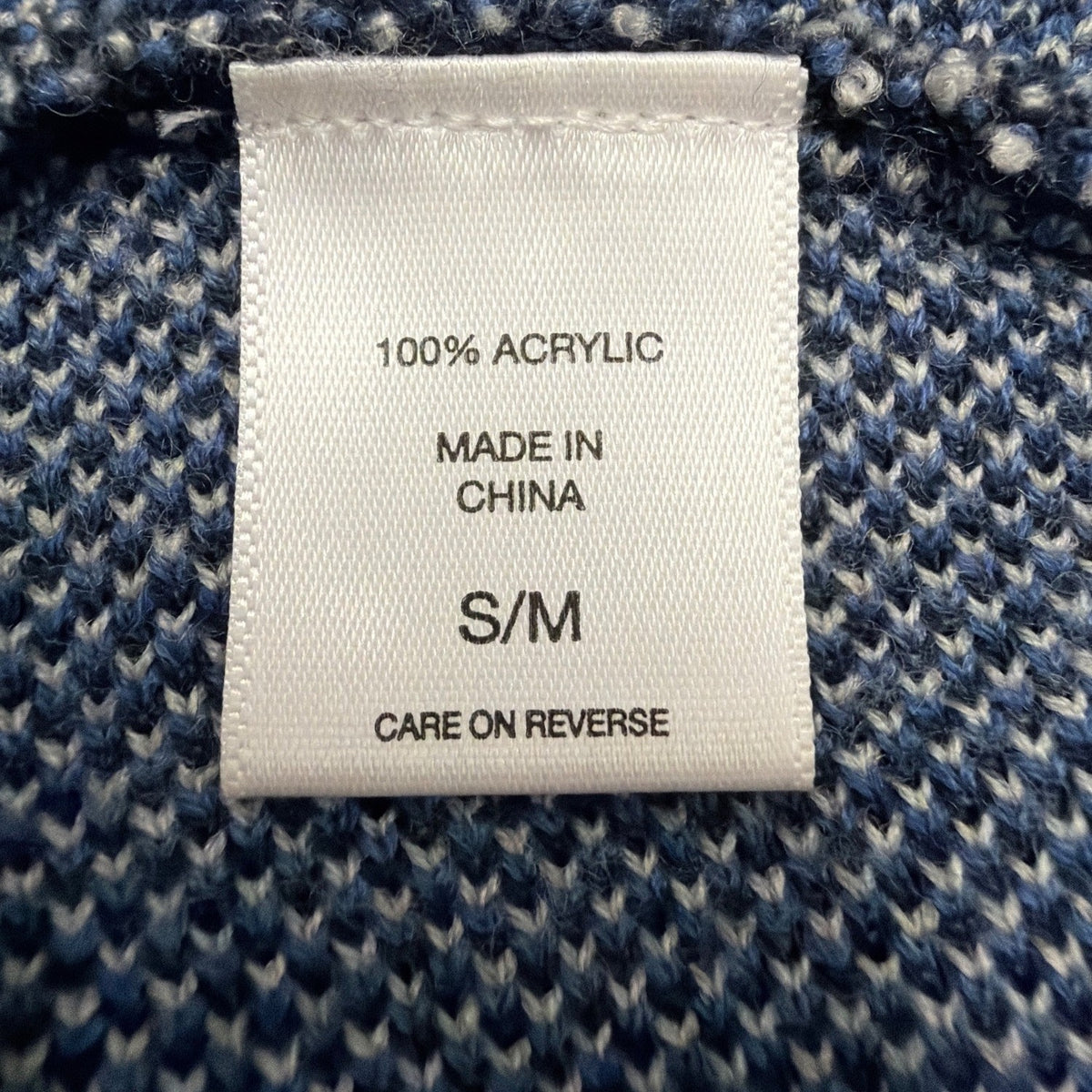 New York & Company Womens Blue & Gray Colorblock Poncho Open Front Tie Sz S/M