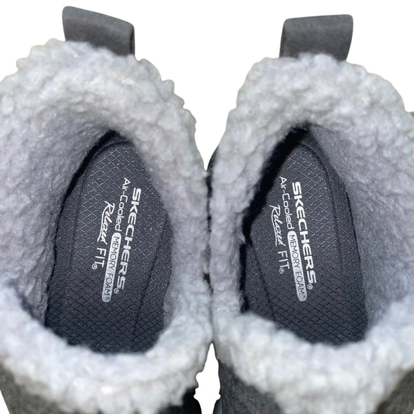 Skechers Women’s Charcoal Gray Easy-Going Winter Kiss Relaxed Fit Booties Size 7