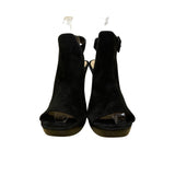 Vince Camuto Women’s Black Suede Open-Toe Gilsa High Heel Size 6.5M