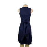 J. By J.Crew Women’s Navy Cotton Blend Sleeveless Wrap Dress Casual Fit  Size 00