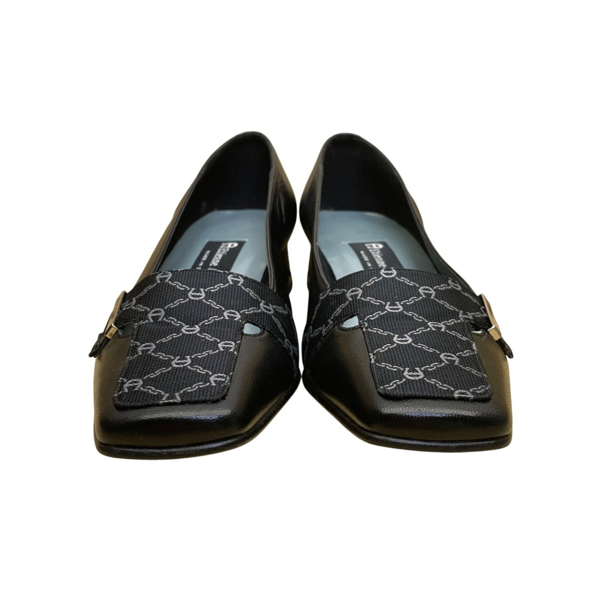 Etienne Aigner Women’s Black Leather Slip-On Jackie Loafers Size 5.5M