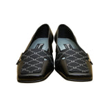 Etienne Aigner Women’s Black Leather Slip-On Jackie Loafers Size 5.5M