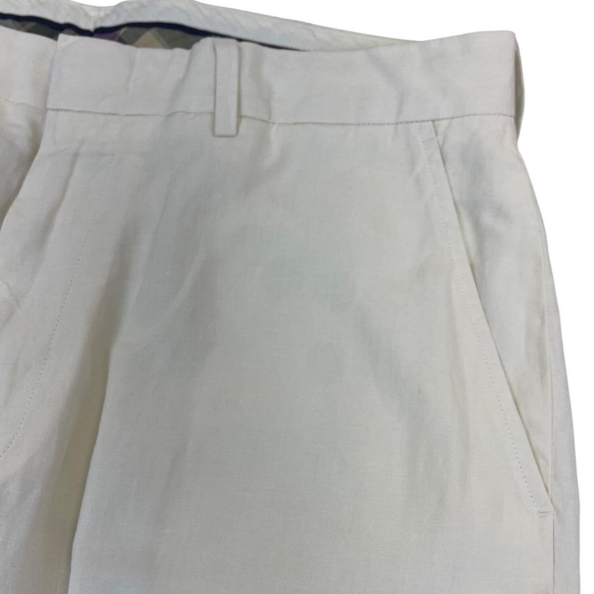 Polo Ralph Lauren Men’s White Linen Flat-Front Dress Pants Size 34-34 - New