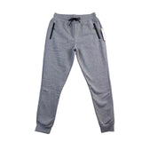 Pure Champ Mens Gray Jogger Pants With Zipper Pockets & Drawstring Size M