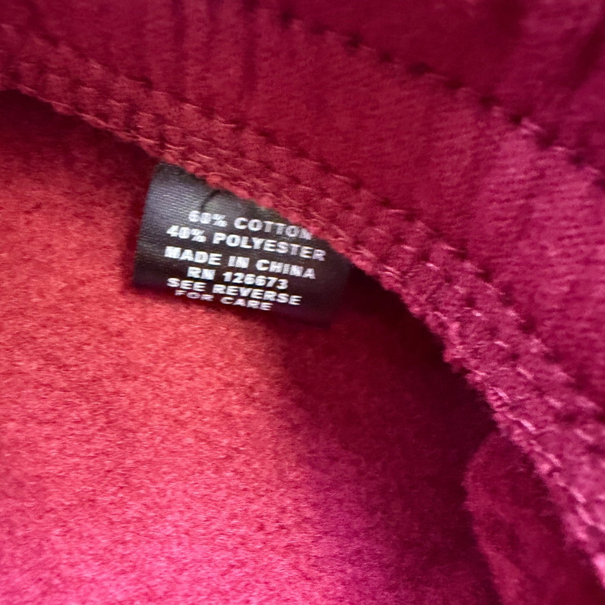 NFL Mens Burgundy Cotton-Blend Redskins Sweatpants Logo Print Team Apparel Sz M