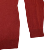 Nordstrom Mens Burgundy Russet 100% Merino Wool Crewneck Sweater Size XL - New