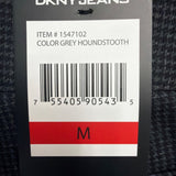 DKNY Jeans Womens Grey Houndstooth Polyester Blend Slim Fit Pants Medium Size M