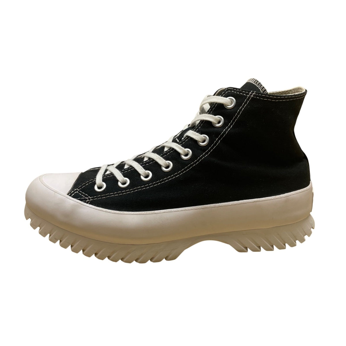 Converse Unisex Black Canvas High-Top Lugged Sneakers Size M9/W11