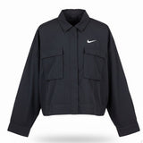 Nike Womens Black Jacket Cropped Utility Pockets Size L