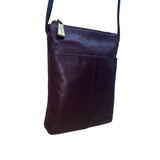 Nine West Women’s Purple Faux Leather Strapped Zipper Closure Crossbody Bag