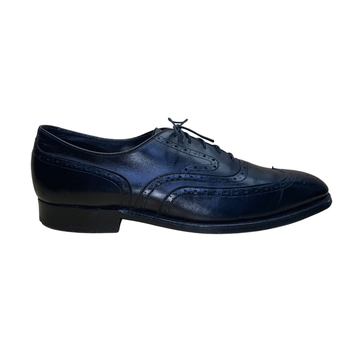 Johnston & Murphy Men’s Black Leather Wingtip Oxford Dress Shoes Size 10.5