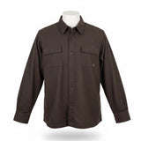 Eddie Bauer Mens Dark Brown Cotton Long Sleeve Button-Up Shirt Casual Sz XXL