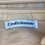 Croft & Barrow Women’s Brown Multicolored Woven Zip Closure  Shoulder Bag