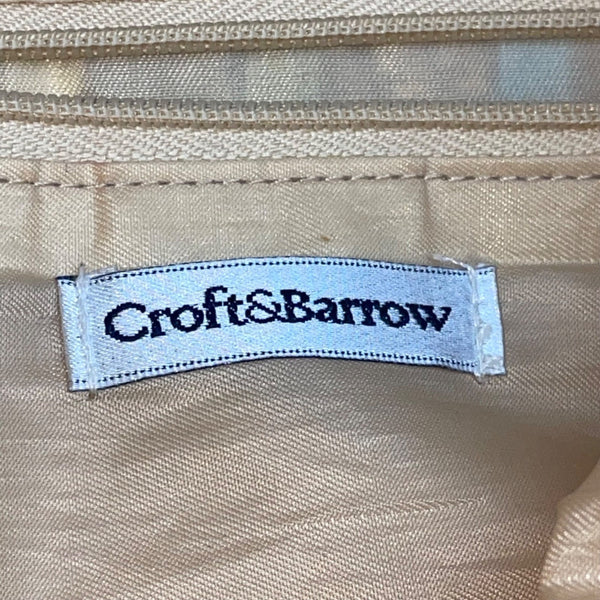 Croft & Barrow Women’s Brown Multicolored Woven Zip Closure  Shoulder Bag