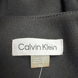 Calvin Klein Women Black Polyester Spandex Bell Sleeve Sheath Dress Size 10