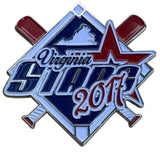 Virginia State 2017 Baseball Trading Pin With Dual Clutch Back