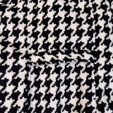 New York & Company Womens Black & White Houndstooth Belted Cape Jacket M