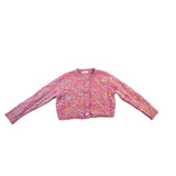 Style Tang Womens Multicolor Knit Cardigan Sweater Button Front Long Sleeve Sz S