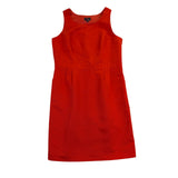 JM Studio Womens Red Polyester Sheath Dress Solid Sleeveless Fully Lined Size 14