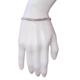 Sterling Silver Women’s Mesh Bracelet Italy 925 FAS Chain Design Sleek 