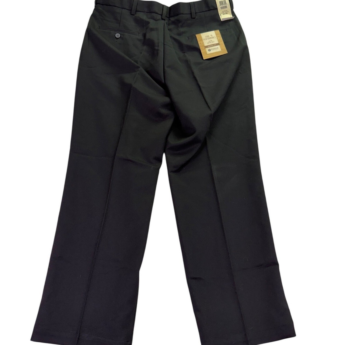 Haggar Mens Black Classic Fit Pleated Cool 18 Dress Pants Size 36W x 29L