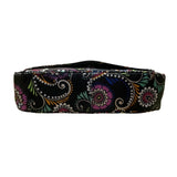 Vera Bradley Women’s Black Paisley Bold Floral Pattern Adjustable Messenger Bag