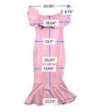 Fashion Nova Womens Pink Off Shoulder Ruffle Cocktail Mermaid Dress Size M