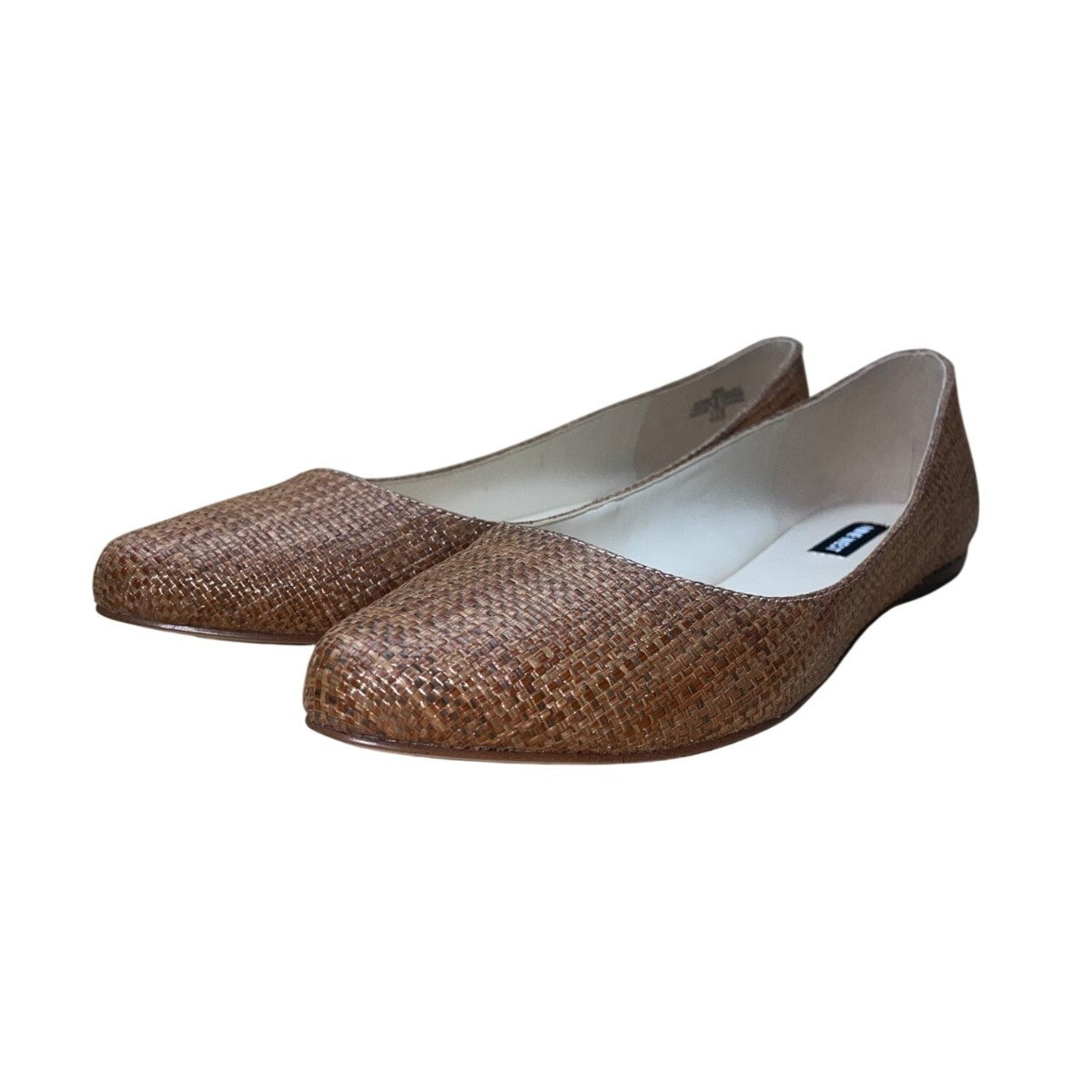 Nine West Women’s Dark Brown Speakup2 Woven Ballet Flats Size 8M