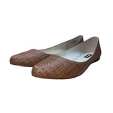Nine West Women’s Dark Brown Speakup2 Woven Ballet Flats Size 8M
