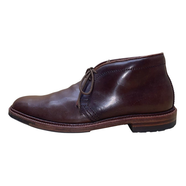 Alden Men’s Brown Horween Chromexcel Leather Lace-Up Ankle Chukka Boots Size 12