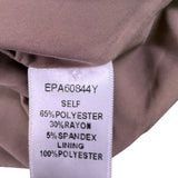 Aakaa Womens Beige Polyester-Rayon Buttoned Vest Stylish & Lightweight Sz M