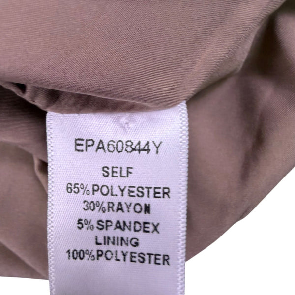 Aakaa Womens Beige Polyester-Rayon Buttoned Vest Stylish & Lightweight Sz M
