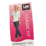 Lee Womens Dark Wash Denim Straight Leg Pants Classic Fit Mid-Rise Size 10 M