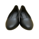 Trary Women’s Black PU Leather Comfort Slip-On  Low-Heel Pumps Size 6