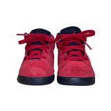 Air Jordan Kids Red Toro Bravo Retro 6 Suede Lace Up Basketball Shoes Size 5C