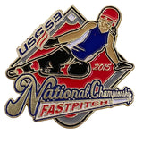 USSSA 2015 National Championship Fastpitch Softball Lapel Pin Collectible