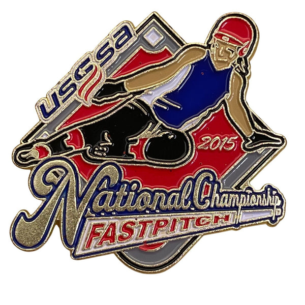 USSSA 2015 National Championship Fastpitch Softball Lapel Pin Collectible