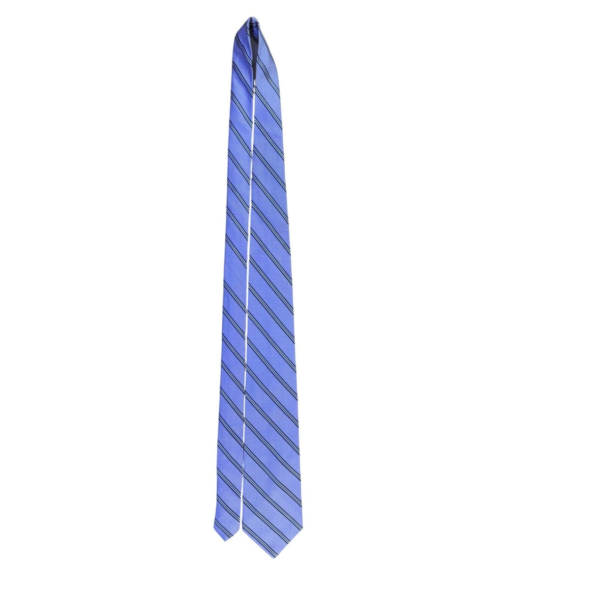 Jos A Bank Mens Purple 100% Silk Striped Handmade Necktie Classic Design