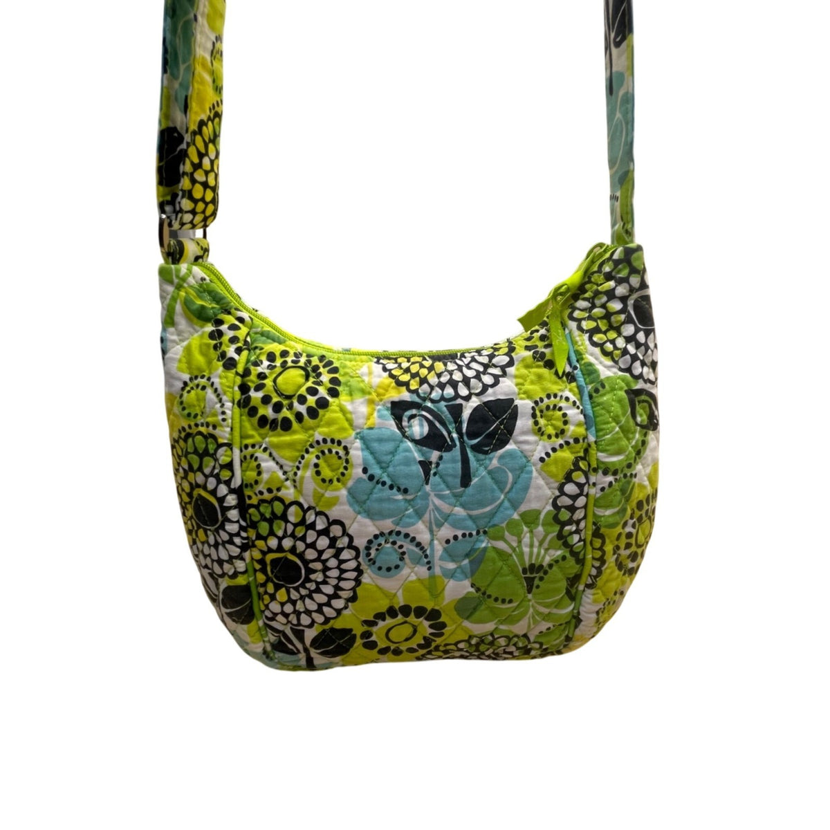 Vera Bradley Women’s Multicolor Quilted Floral Adjustable Strap Crossbody Bag