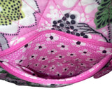 Vera Bradley Women’s Pink & Green Quilted Floral Print Adjustable Crossbody Bag