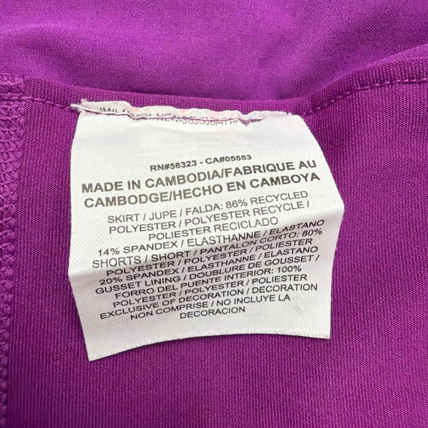 Nike Womens Purple Pleated Skort  Dri-Fit Athletic Wear Size L