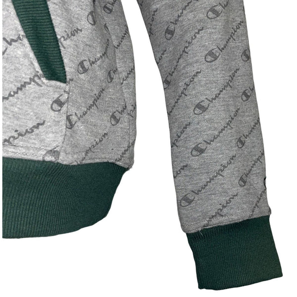 NWT Champion Pullover Pockets Cotton Men's Hoodie Grey, Green Size Medium