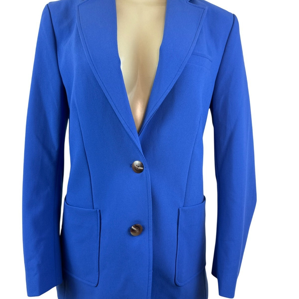 J. McLaughlin Women’s Royal Blue Blazer & Wide-Leg Pants Set Office Attire Sz 6
