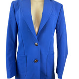 J. McLaughlin Women’s Royal Blue Blazer & Wide-Leg Pants Set Office Attire Sz 6
