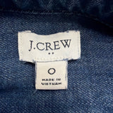 J. Crew Womens Blue Cotton Denim Belted Shirt Dress Pocket Detail Casual Size O