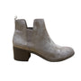 Dr. Scholls Women’s Putty Gray Fabric Block Heel Teammate Ankle Boot Size 8M